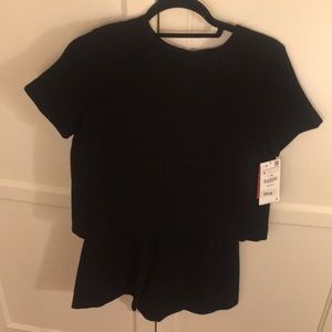 Brand new black zara romper